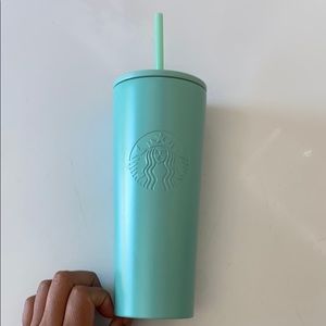 Blue Starbucks cup